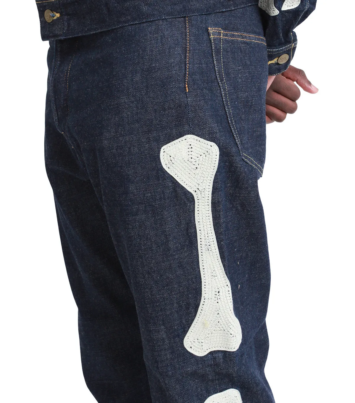 Kapital 12.5oz Denim Mexican Tuxedo 5P Okagilly Pants Indigo EcoFriendlyMaterial Dense Fit