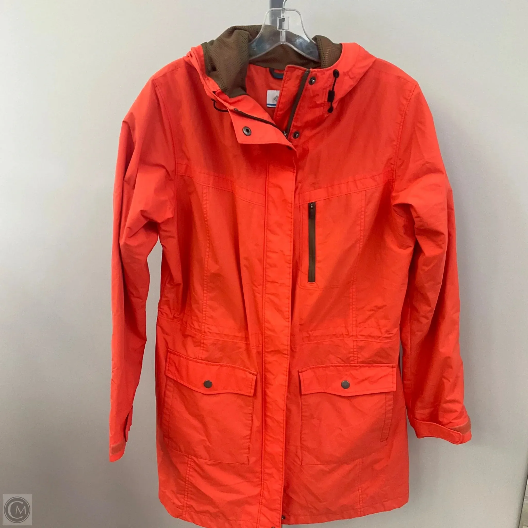 Jacket Windbreaker By Columbia In Orange, Size: L Mark Style Tailored Cut Style