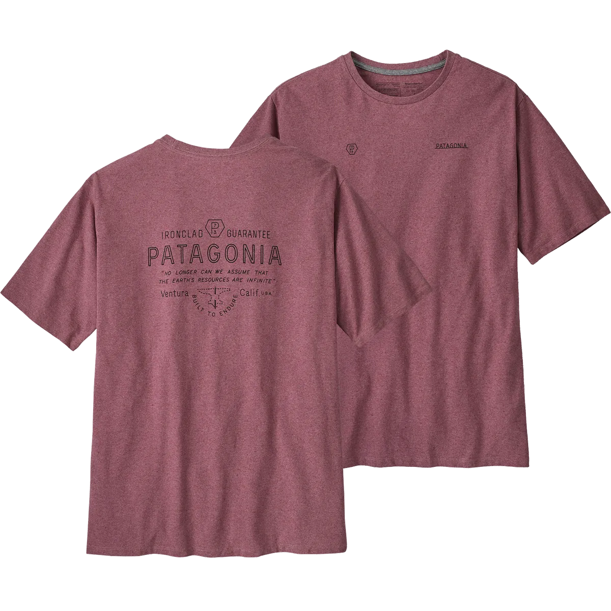 Foldable Hem UltraSoft Texture Men's Forge Mark Responsibili-Tee