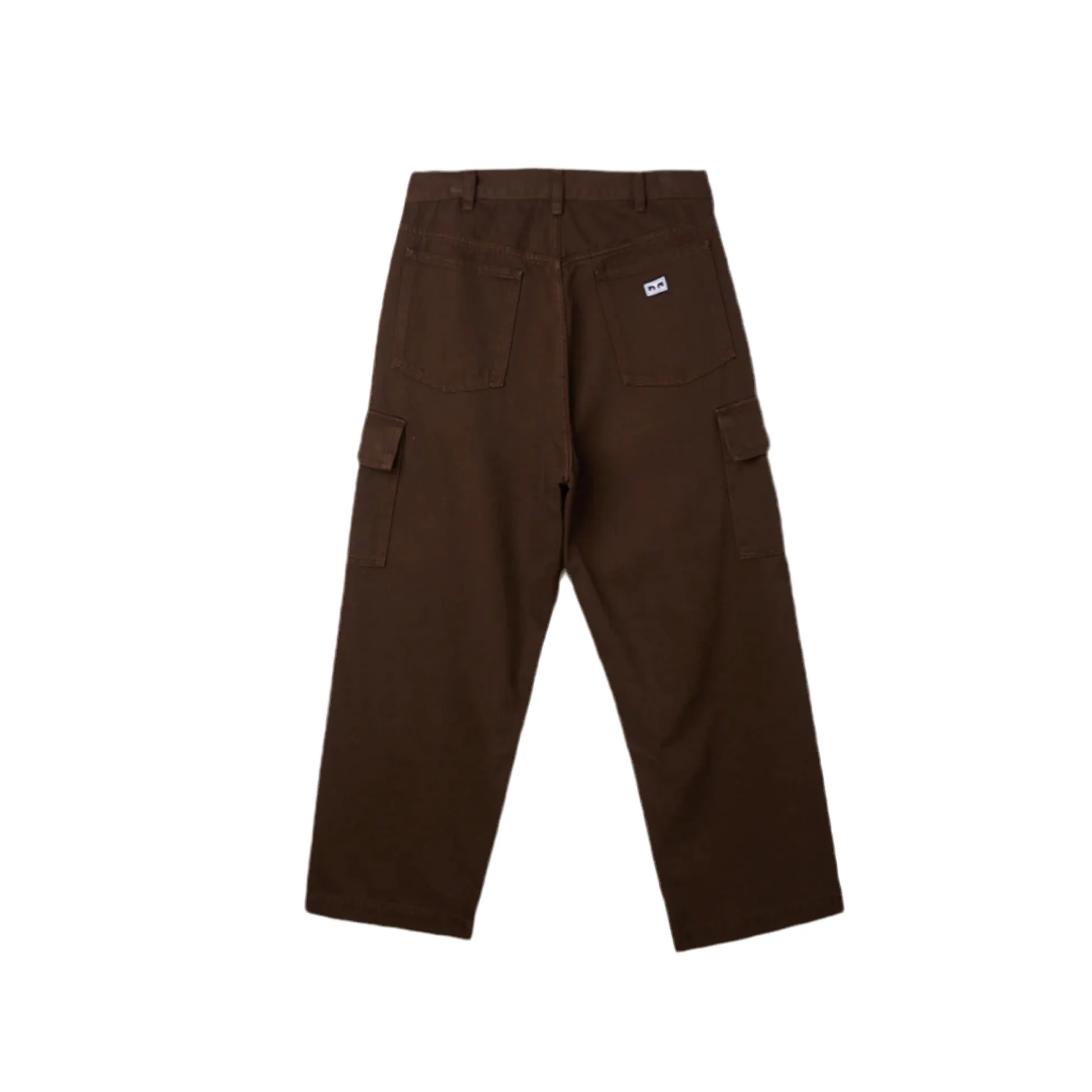 Snap Button Obey Giant Parachute Cargo Pants Brown