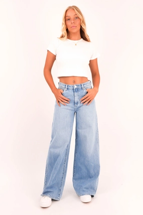 Plain Comfort Slim Family Style Daily Wear Mid Stevie Jean Blue Velvet