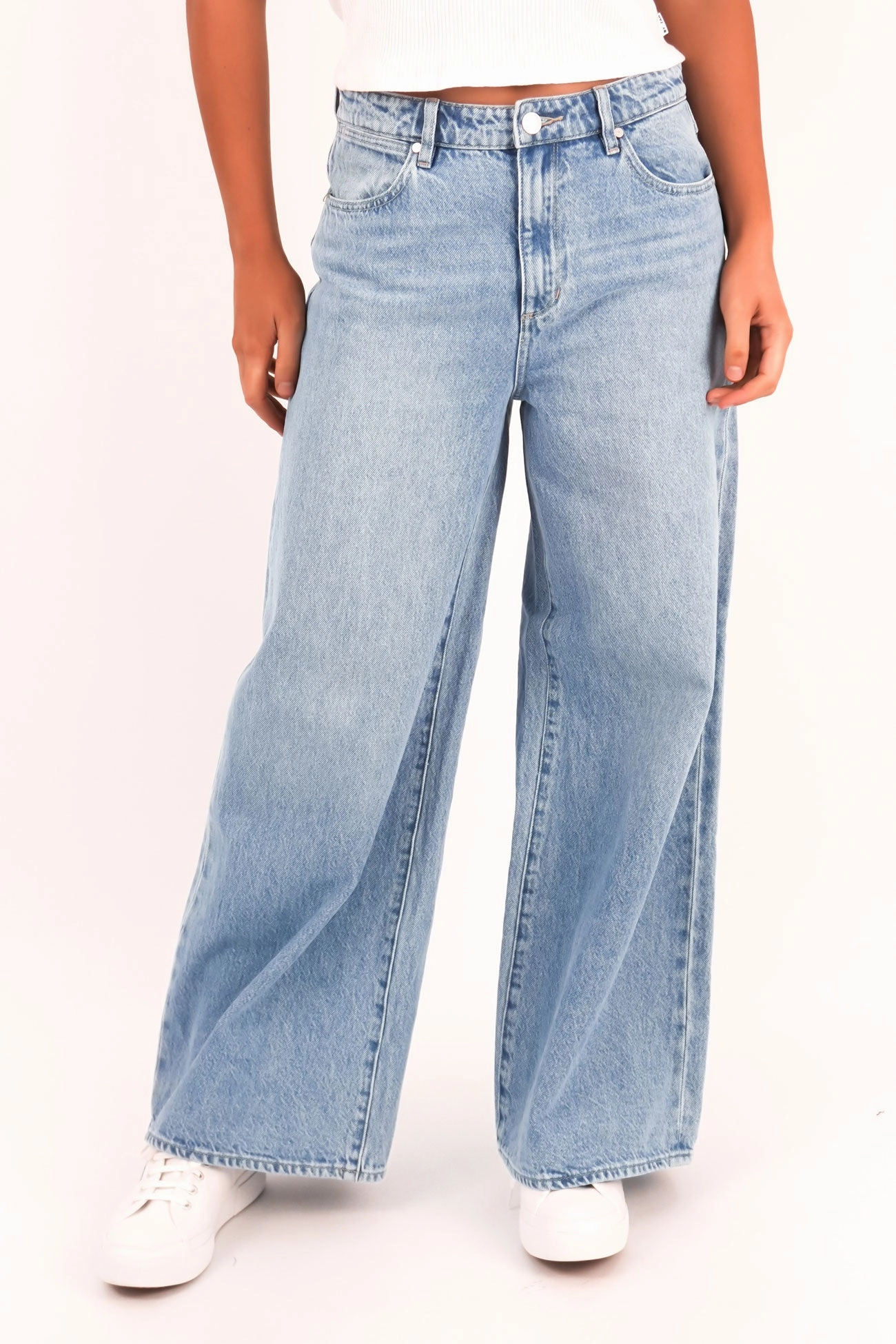 Mid Stevie Jean Blue Velvet Petite Neutral Casual