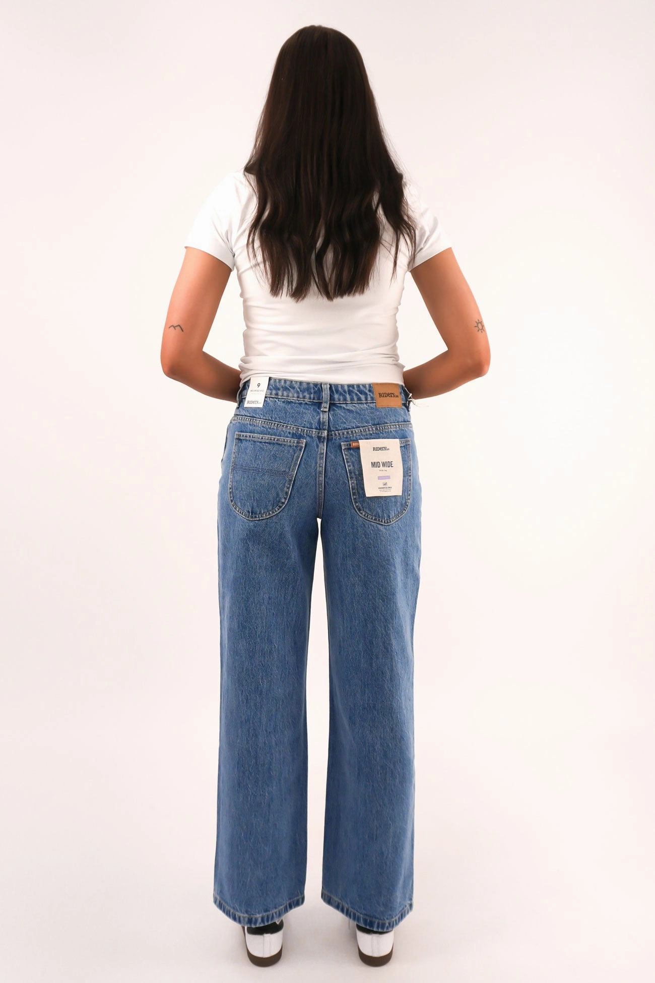 Classic Item Mid Wide Jean Blue Intuition
