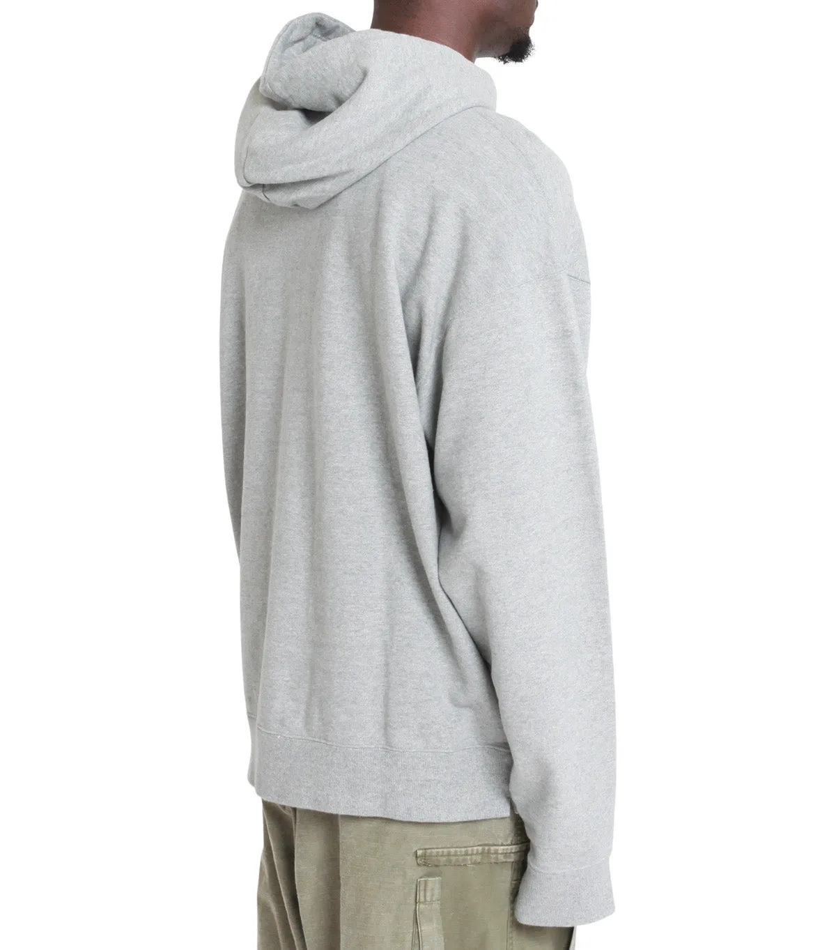 Reinforced Hem SweatAbsorbentLining Mihara Yasuhiro Duck Embroidery Hoodie Gray