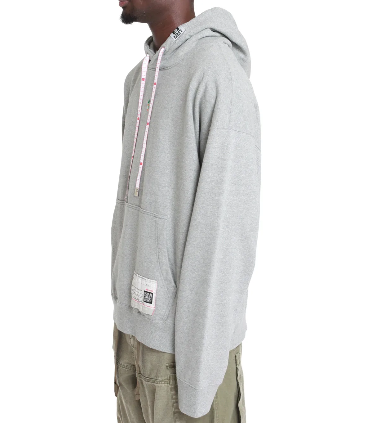 Dense Fit Mihara Yasuhiro Duck Embroidery Hoodie Gray