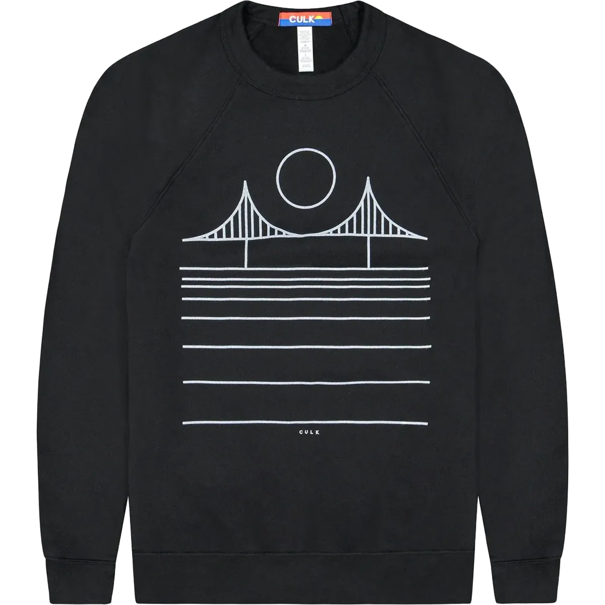 Minimal Bridge Unisex Crewneck Sweatshirt DoubleLayerReinforcement Shoot Mood