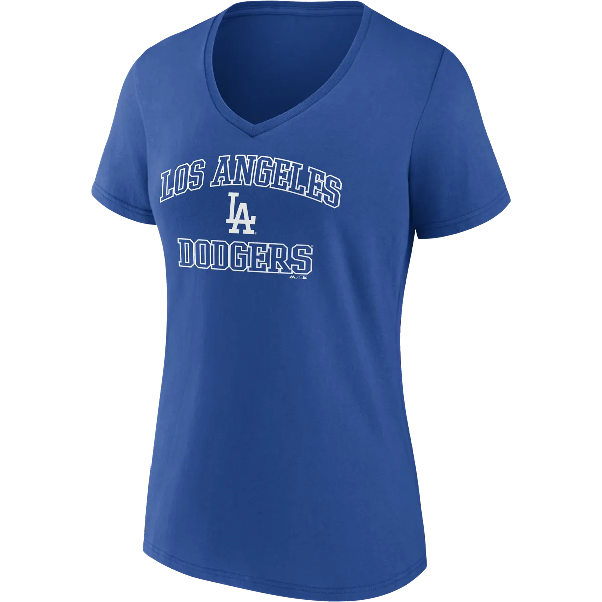 Women's Dodgers Cotton Heart and Soul Short Sleeve Heart Glow