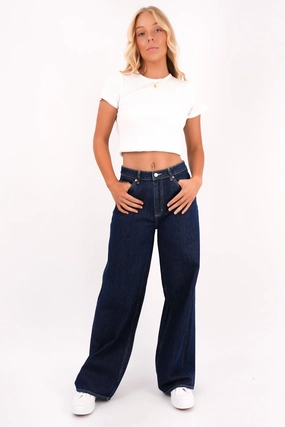 Mid Slouch Jean Indigo Exchange All Season Style Popular Staple