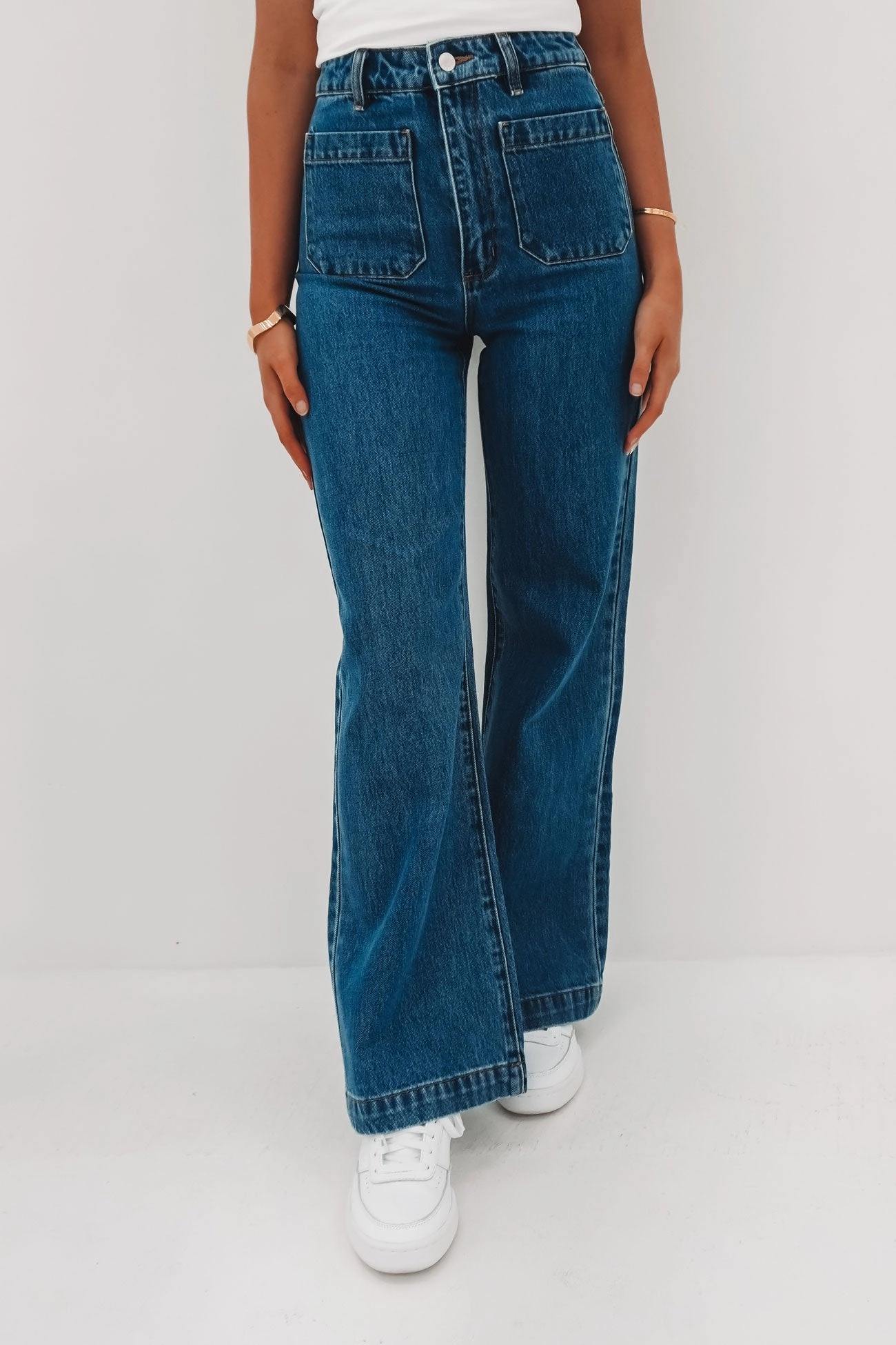 Stylish Choice Slim Holiday Vibes Teen Outfit Sailor Jean Long Ashley Blue