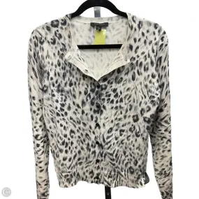 Casual Tee Cardigan By Ann Taylor In Animal Print, Size: S