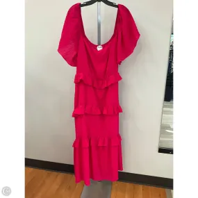 Must Have Dress Casual Midi By Arula In Pink, Size: 1x