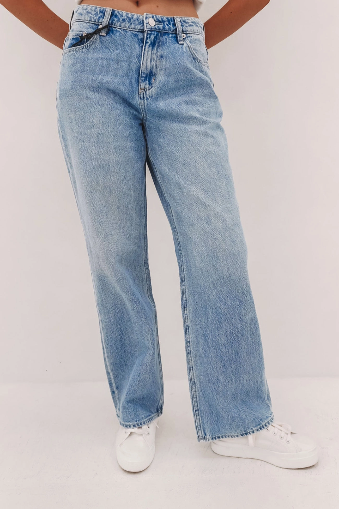 Holiday Vibes Work Ready Mid Baggy Jean Skyline Blue Petite