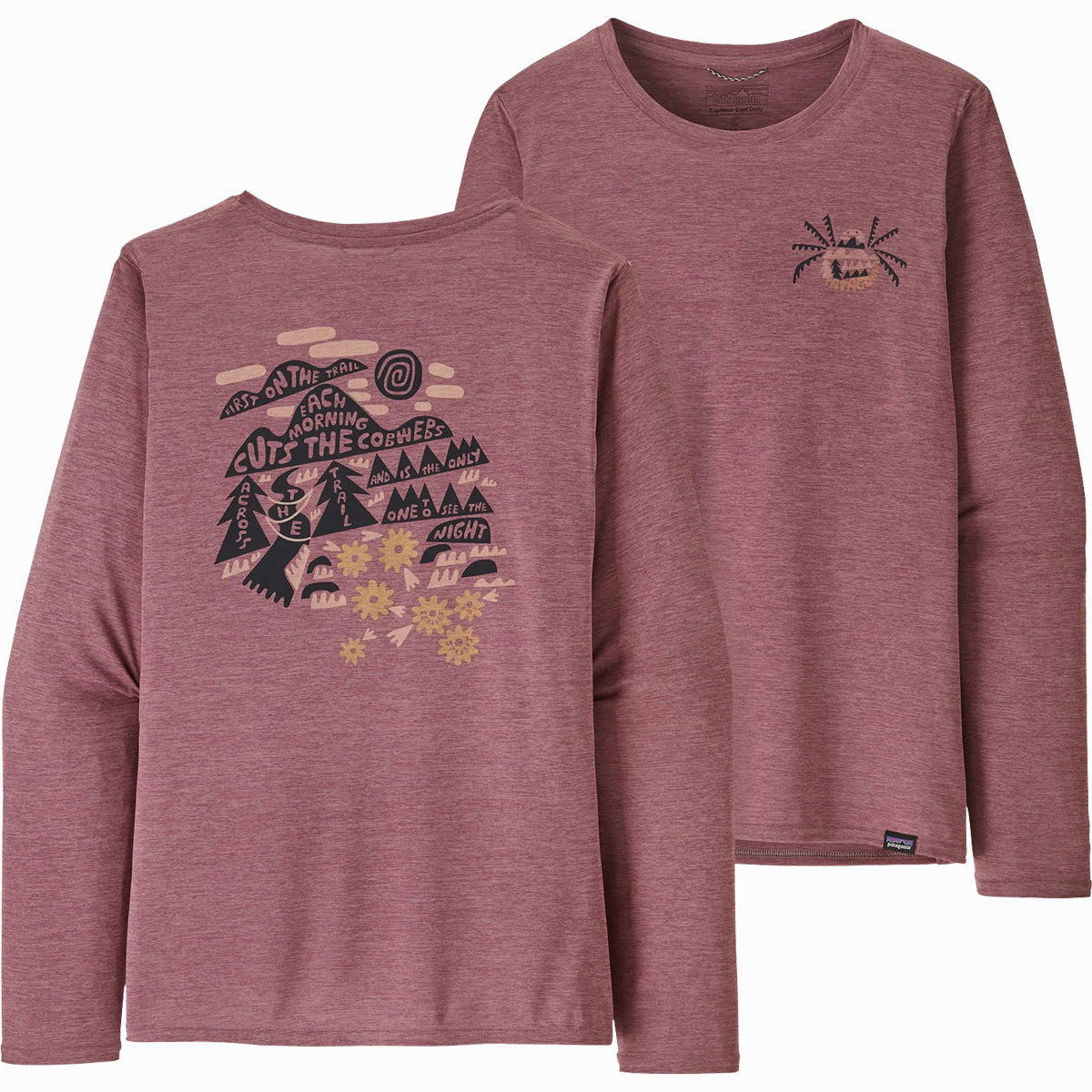 Women's Capilene Cool Daily Graphic Long Sleeve Tee Pet related