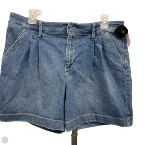 Shorts By Gloria Vanderbilt In Blue Denim, Size: 12 Tangle Free Cuffs