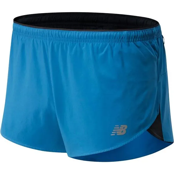 Men's Impact Split Short 3" Colorfast Dye Moon Beam