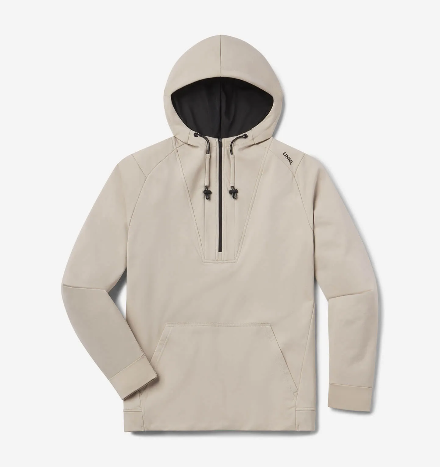 Seamless Sleeve Construction UNRL Crossover Half-Zip Hoodie