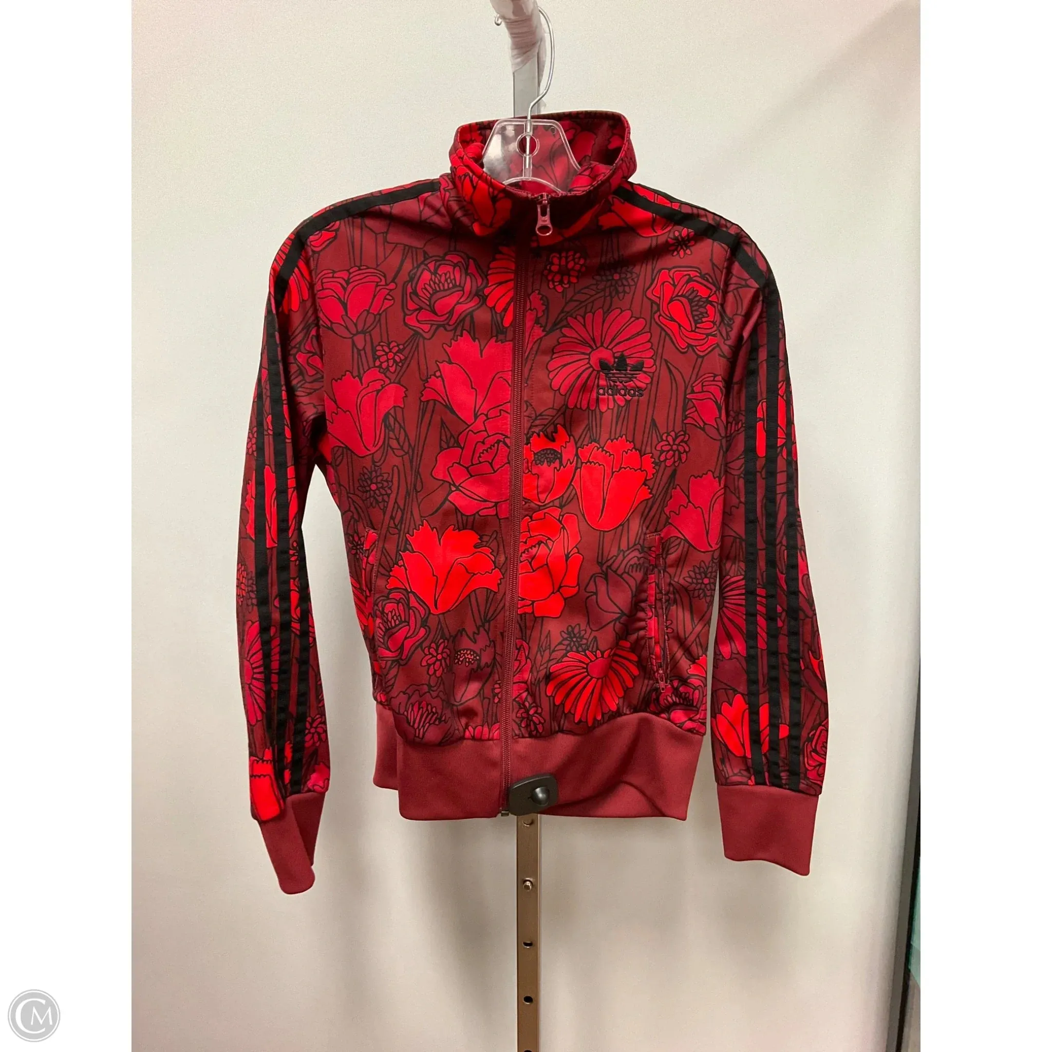 Athletic Jacket By Adidas In Red, Size: S Pure Fit FormFitting Cut
