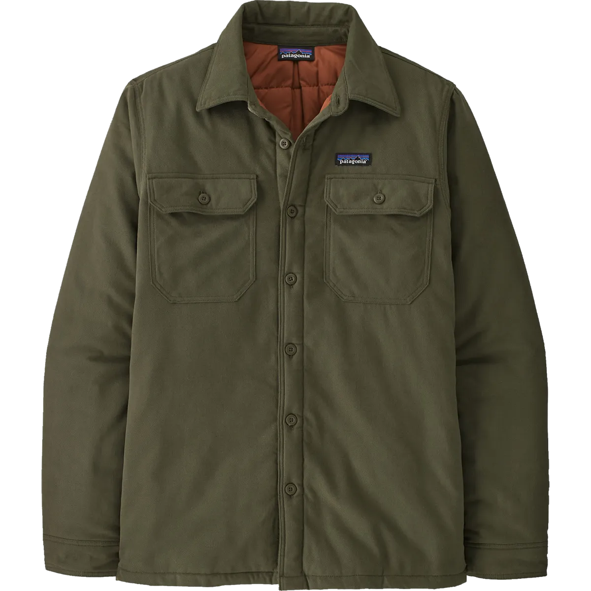 Men's Insulated Organic Cotton Midweight Fjord Flannel Shirt ShockAbsorbent Padding