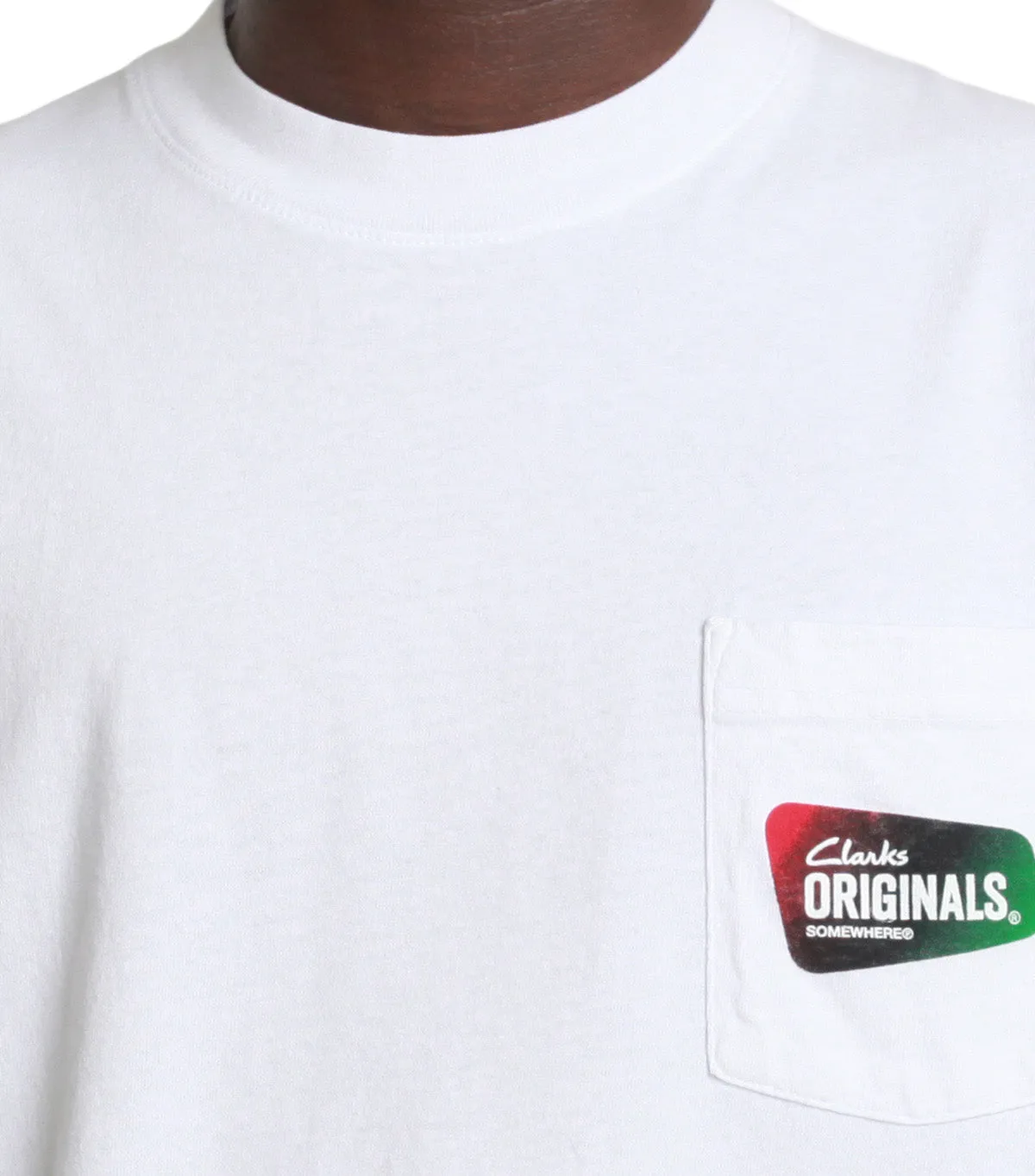 AntiBacterialTextile quick dry SOMEWHERE x Clarks Originals T-Shirt White