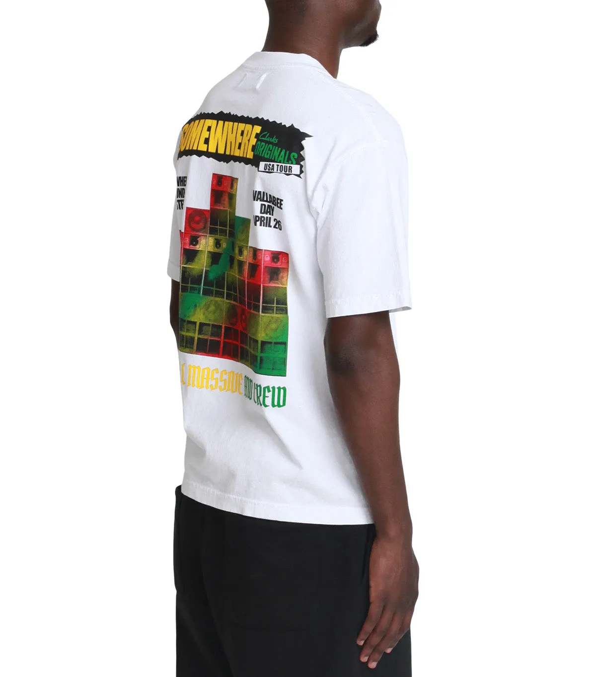 SOMEWHERE x Clarks Originals T-Shirt White Soft Lining