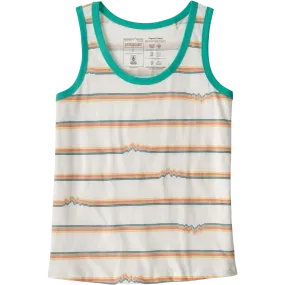 Trend Vibe Retro cool Women's Ridge Rise Stripe Repeat Organic Tank Top