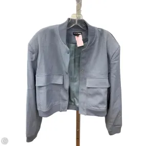 Jacket Utility By Fashion Nova In Blue, Size: M Heavy Silk Gentle Glow