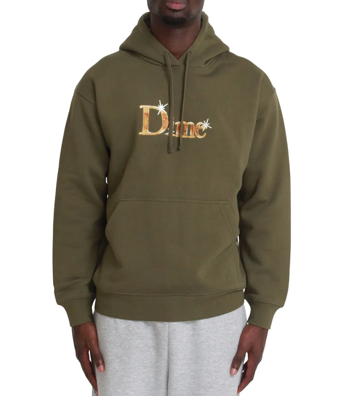 Open Glow Vital Core Dime Classic Shiny Hoodie Dark Olive