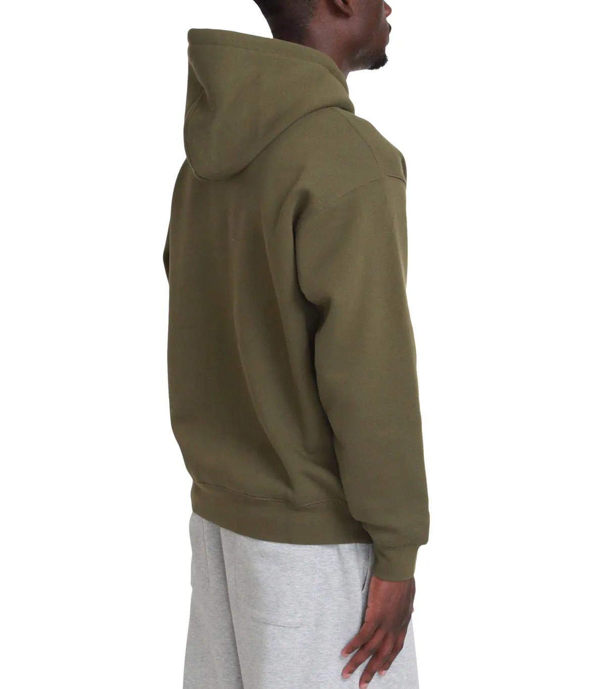 Dime Classic Shiny Hoodie Dark Olive African Bold QuickRelease Fasteners
