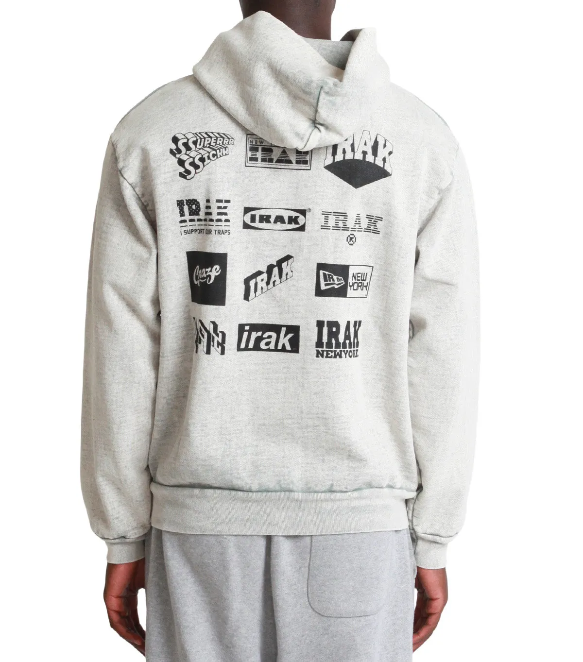 IRAK Logo Hoodie Grey Dream Feel UltraSoftFinish