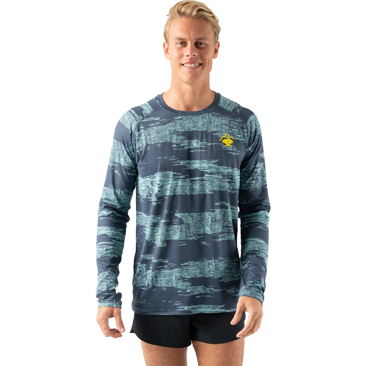 Men's EZ Tee Perf Long Sleeve Trail Red Flash AntiPilling Finish