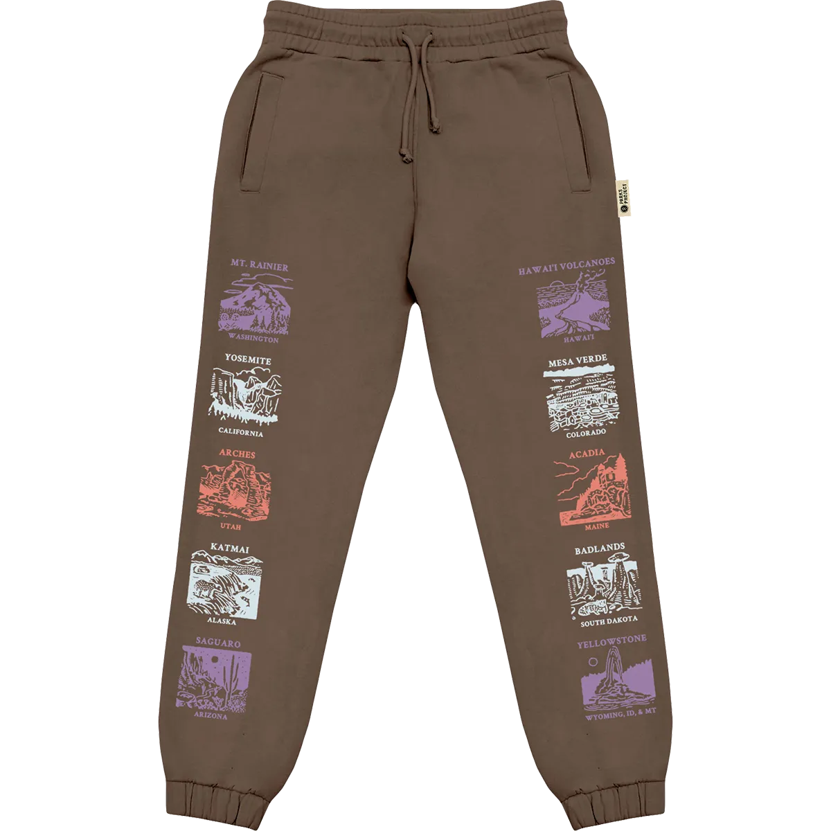 RollUp Sleeves LowMaintenanceMaterial National Parks Pictograms Jogger