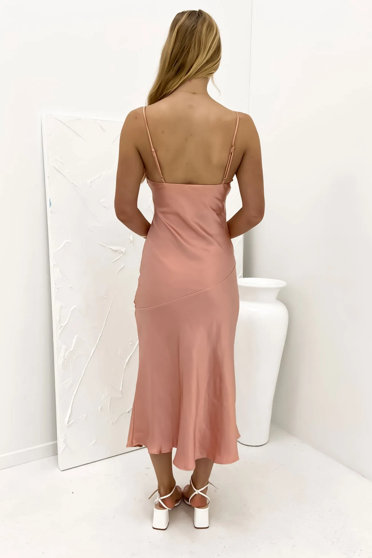 Edie Midi Dress Desert Rose Layered Comfort