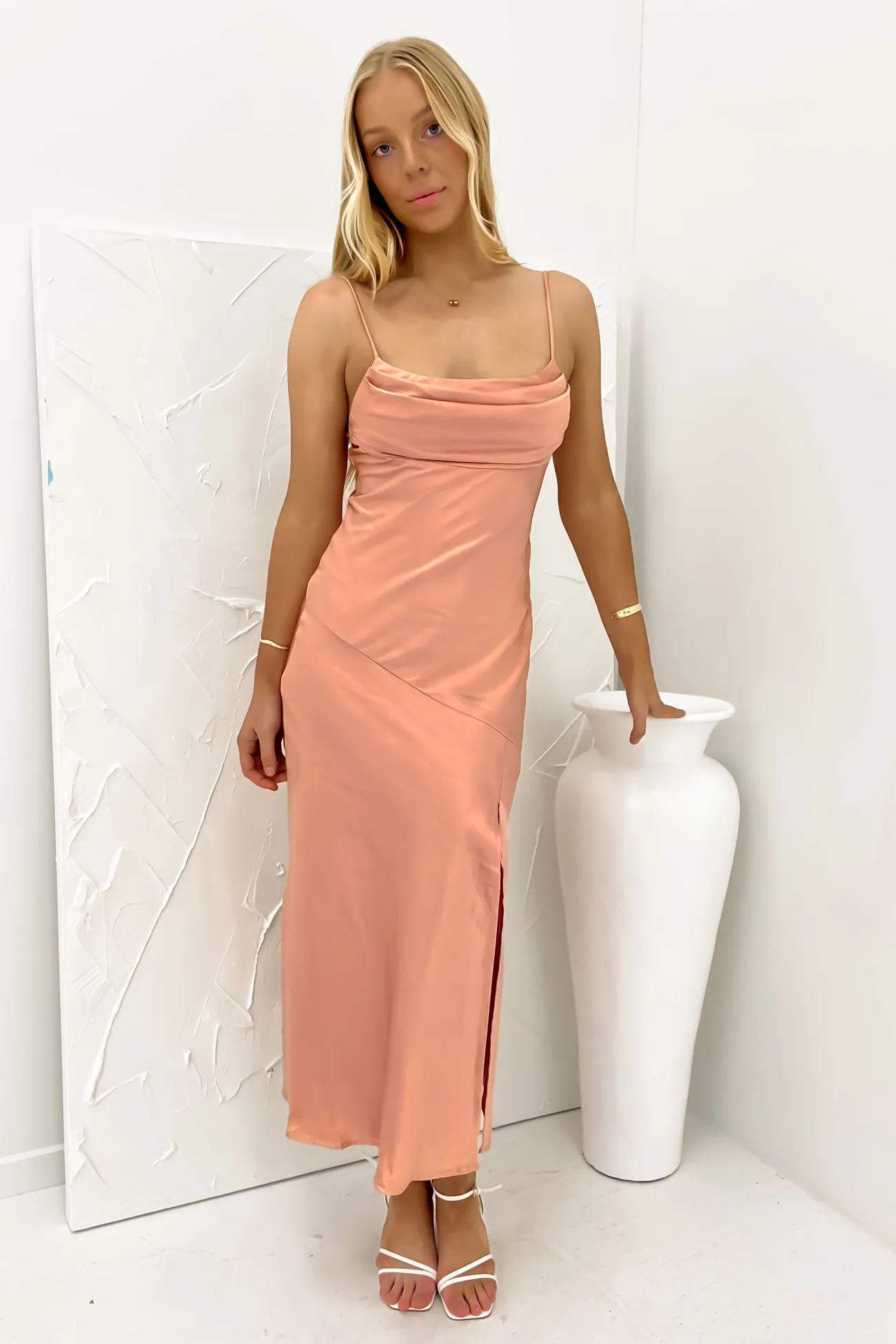 Breathable Style City Style Edie Midi Dress Desert Rose