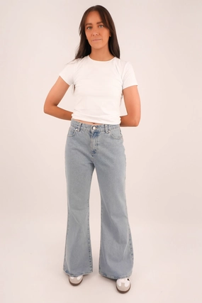 Easy Pairing Low Profile Zipper A 95 Baggy Flare Jean Paris