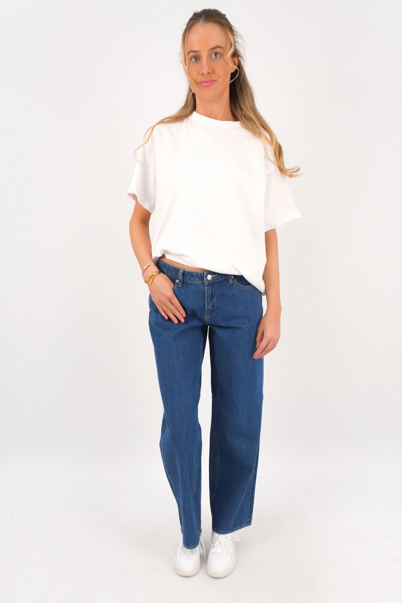 Low Baggy Jean Blue Quarter Gym Ready Slim Teen Outfit