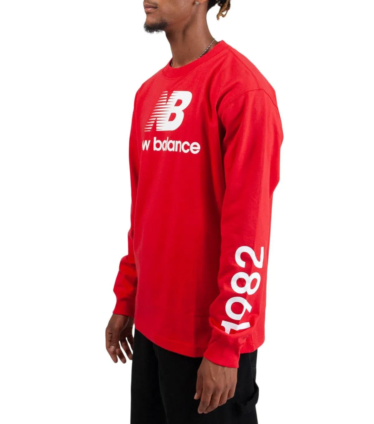 Tech Edge New Balance Made in USA Heritage Long Sleeve T-Shirt Red