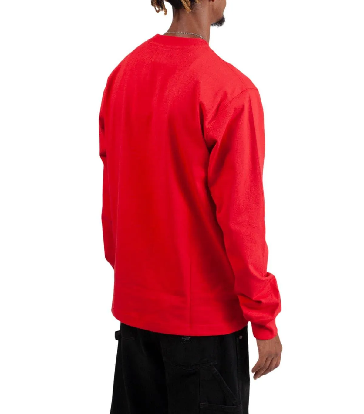 Summer Glow Focus Mood New Balance Made in USA Heritage Long Sleeve T-Shirt Red