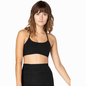 Women's Spacedye Slim Racerback Bra Body-Hugging Fit
