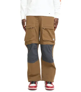 StainlessZippers Flexible Material Nike ACG Smith Summit Cargo Pants Mosswood Brown