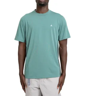 Nike ACG T-Shirt Bicoastal Green HighVisibility Trim DoubleLayeredEdging