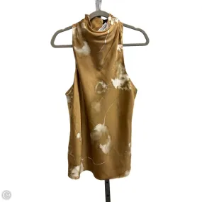 Top Sleeveless By Donna Karan In Brown, Size: L QuickDrying Material CompactPackaging