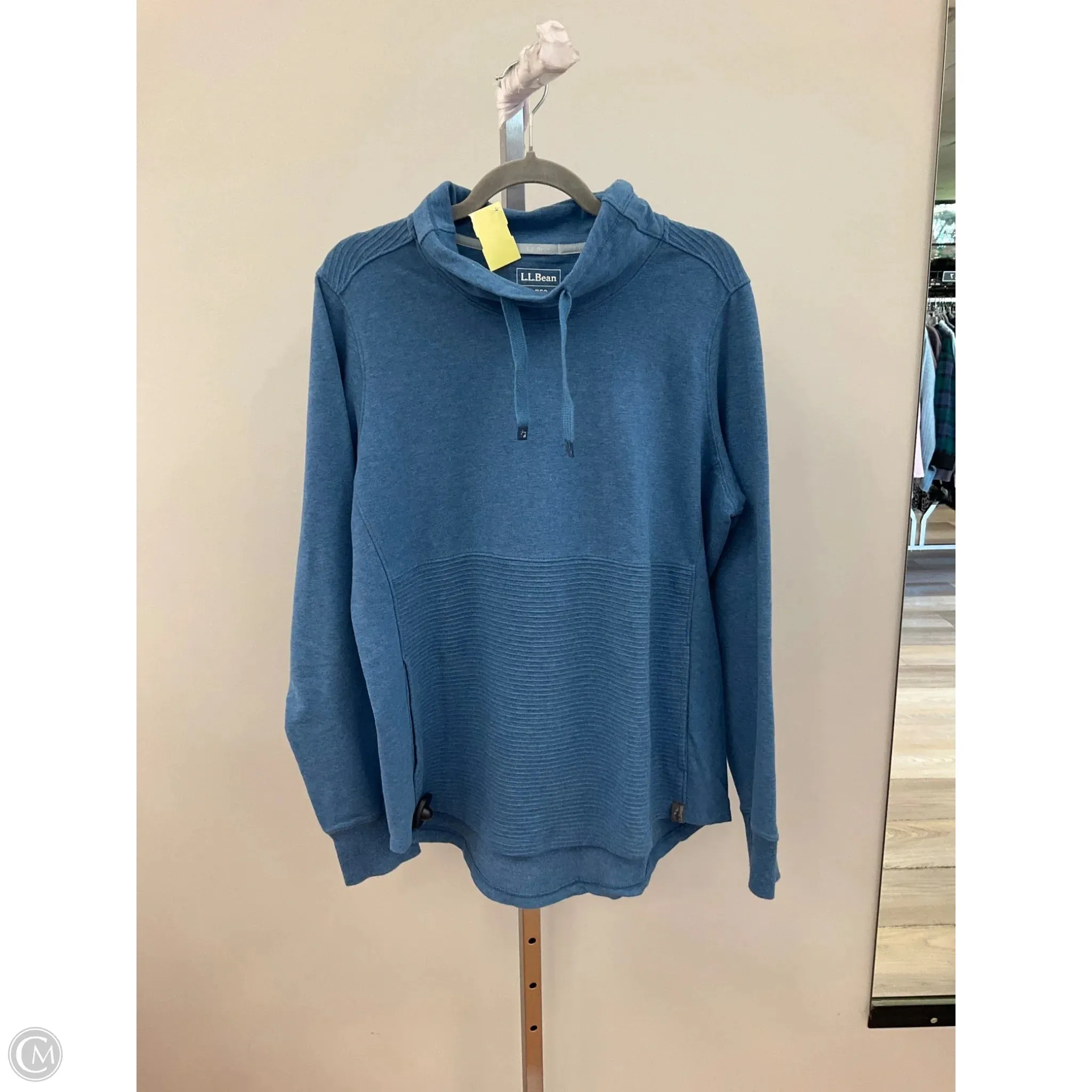 Top Long Sleeve By L.l. Bean In Blue, Size: L QuickDry