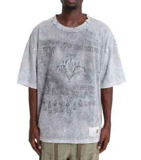 LightweightWeave Recycle Glow Mihara Yasuhiro Bleached Tee Gray