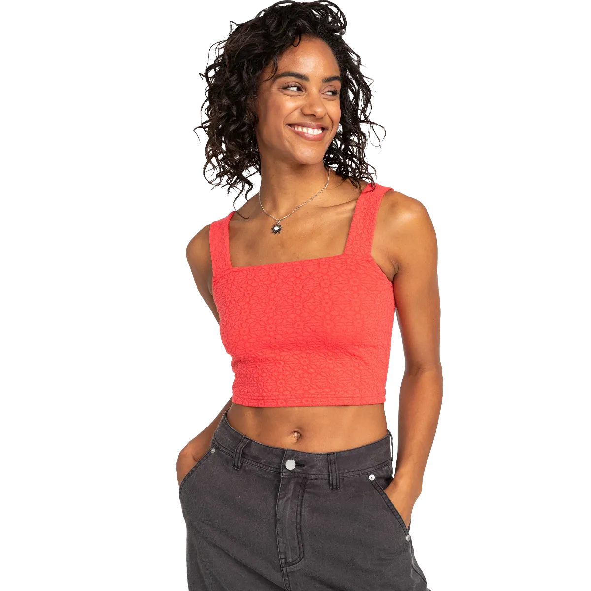 Pure Tone Women's Hibiscus Roja