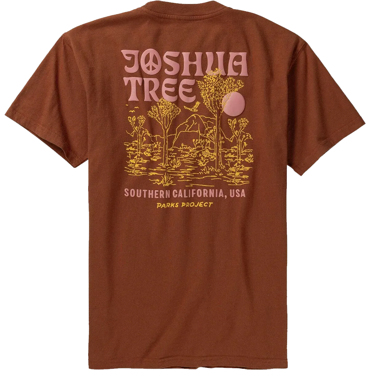 ChafeFree Design WrinkleResistantCloth Men's Joshua Tree Puff Print Short Sleeve Tee
