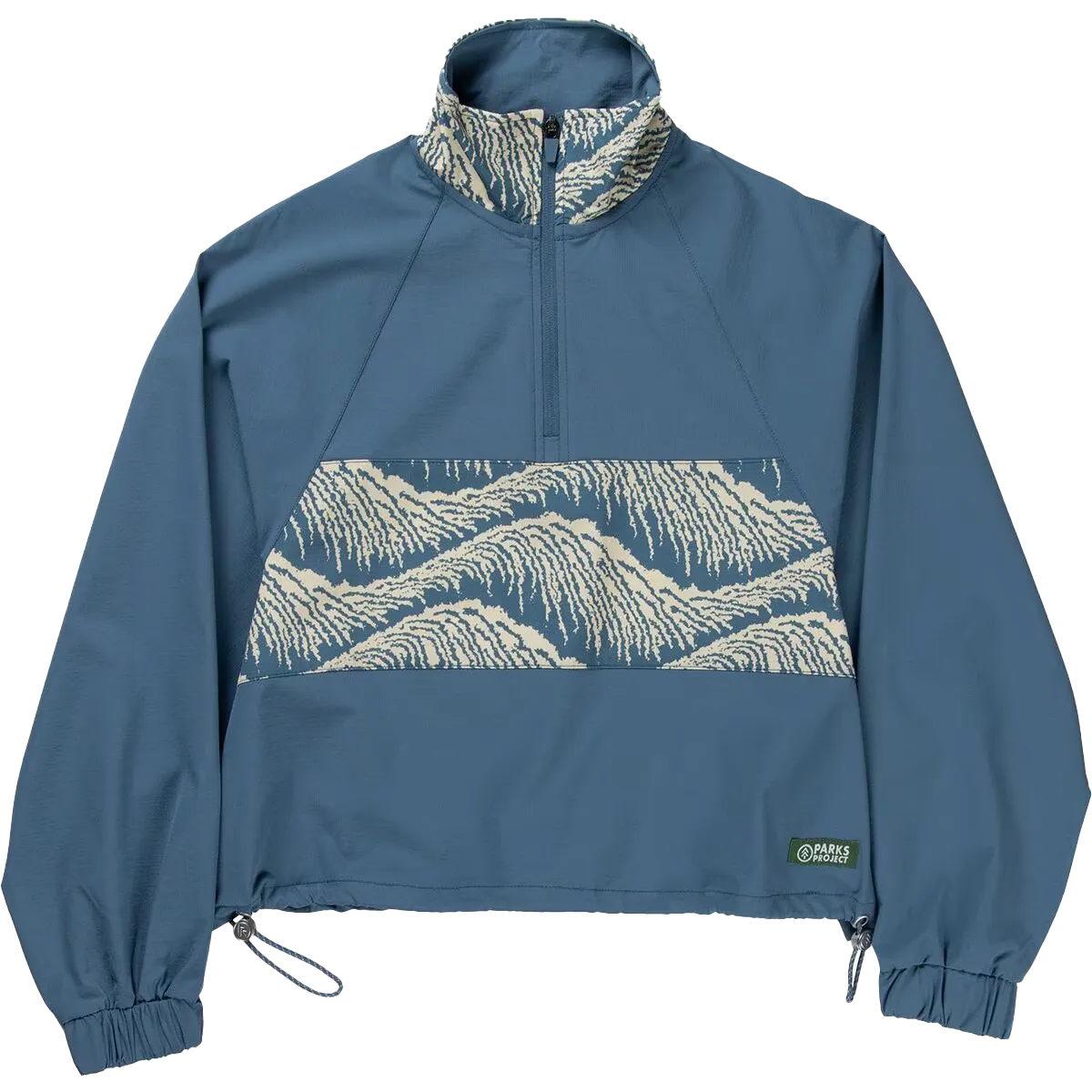 Harbor Style Light Flow Women's Acadia Waves 1/4 Zip Windbreaker