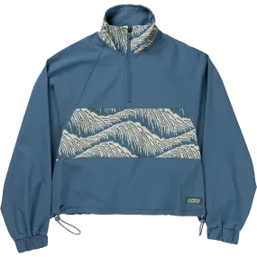 Harbor Style Light Flow Women's Acadia Waves 1/4 Zip Windbreaker