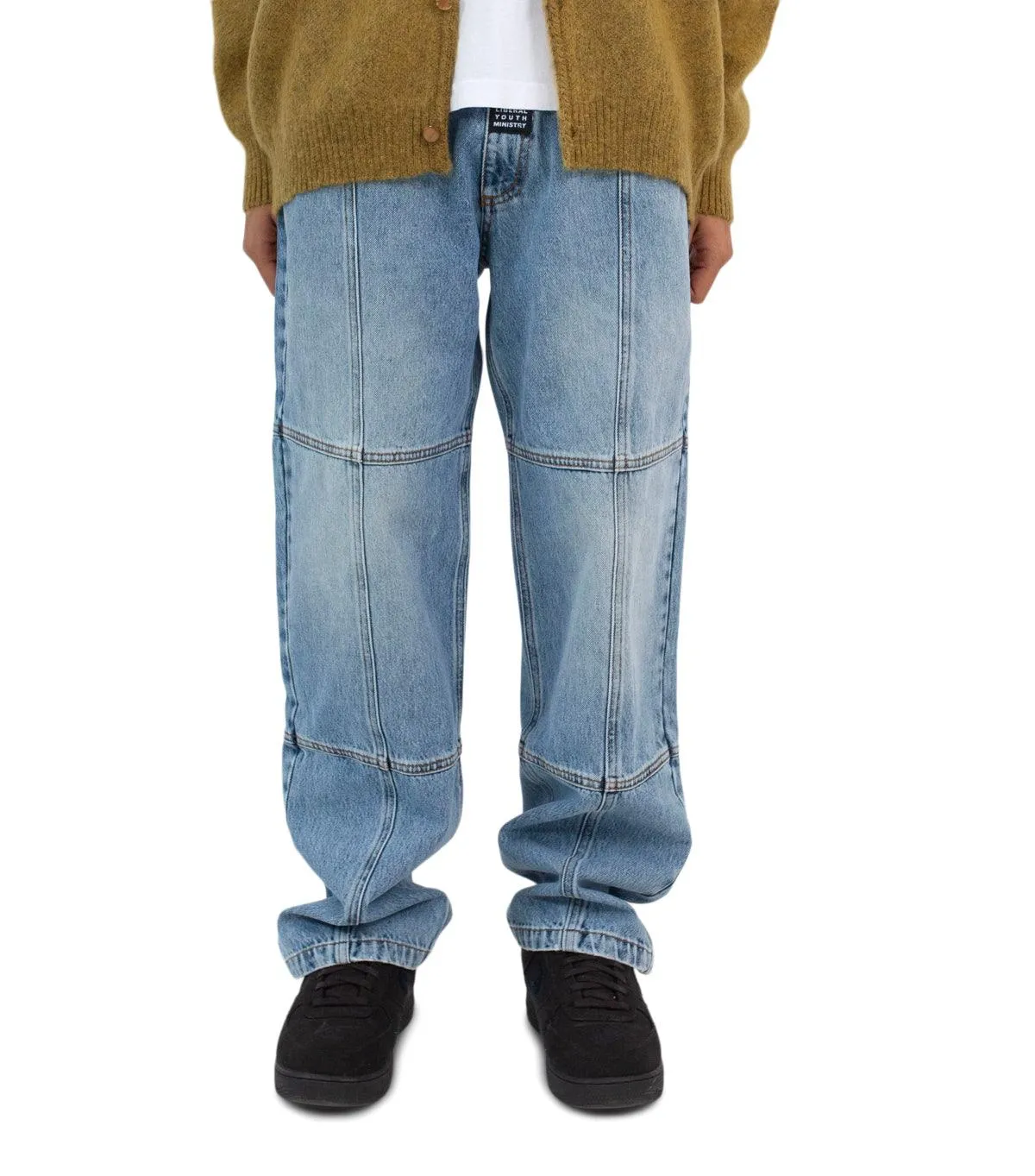 Linen Soul Liberal Youth Ministry Panel Denim Jeans Blue