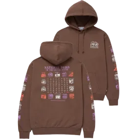 African Bold SustainableBlend National Parks Pictograms Fill In Hoodie