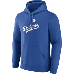 Men's Dodgers Evergreen Cooperstown Logo Hoodie WrinkleFree Material Zen Ease